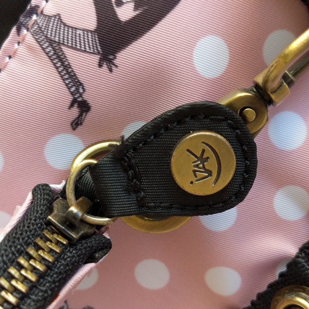 IZAK Pink Zazie Dots Flap Crossbody Bag, Coin Purse and Key Chain - Picture 13 of 15